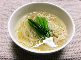 低糖質☆エノキとモヤシのスープ