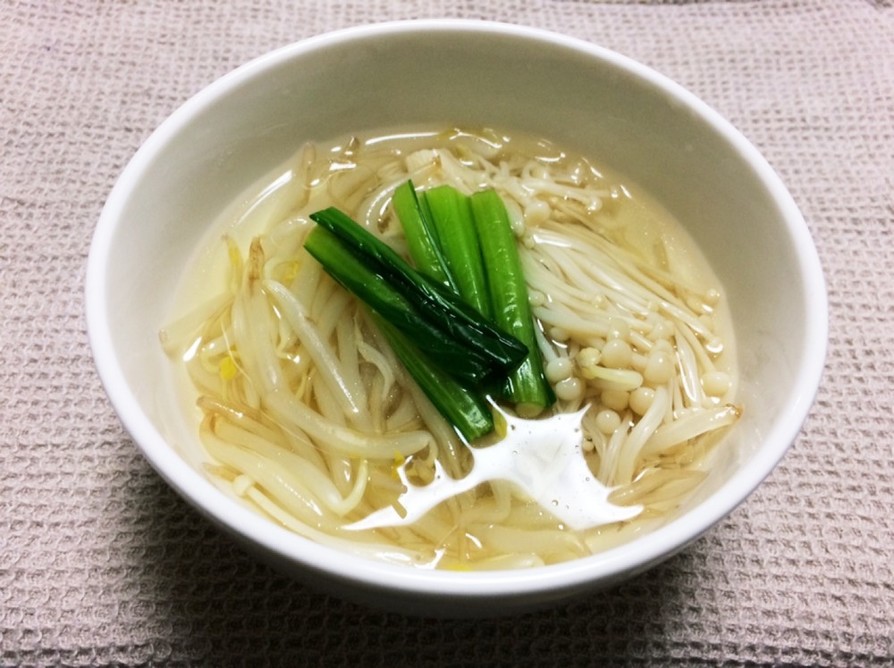 低糖質☆エノキとモヤシのスープ