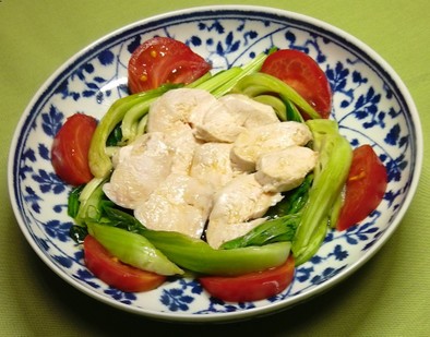 青梗菜のｼｬｷｼｬｷ中華サラダの写真
