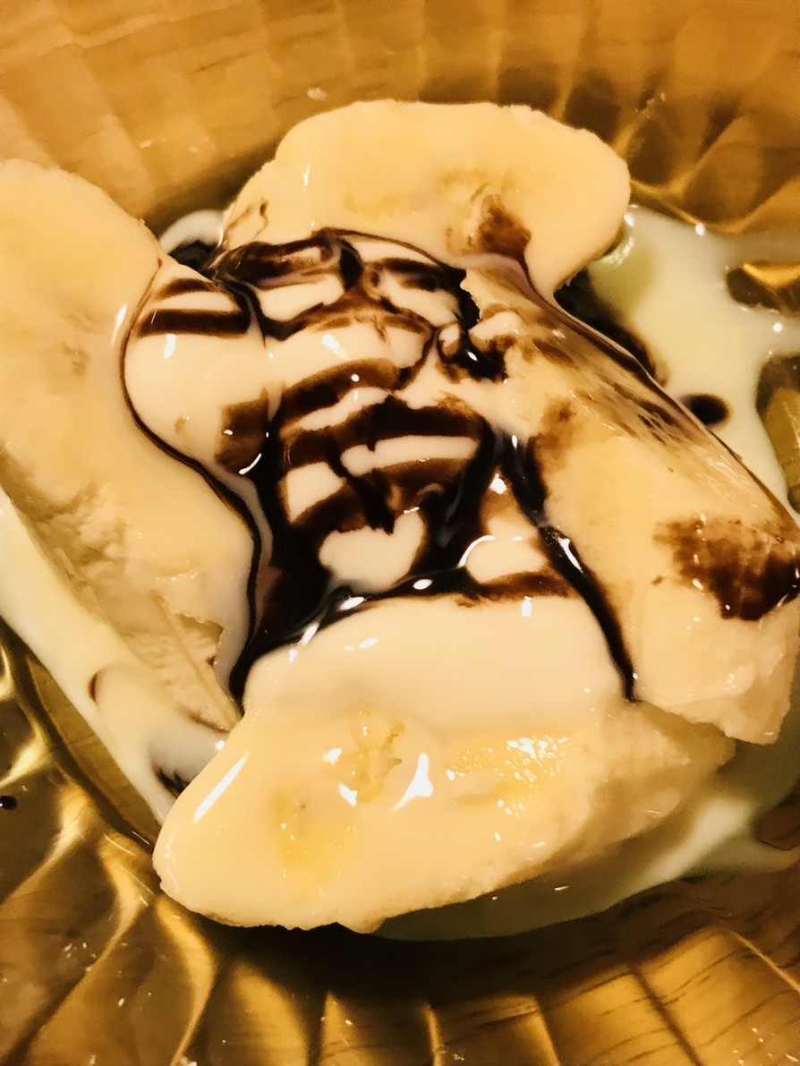 バナナ＆ヨーグルト☆練乳チョコシロップの画像