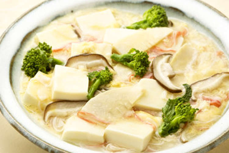 絹ごし豆腐で作る 菜の花と豆腐のかきたま レシピ 作り方 By おとうふタイシ クックパッド 簡単おいしいみんなのレシピが370万品