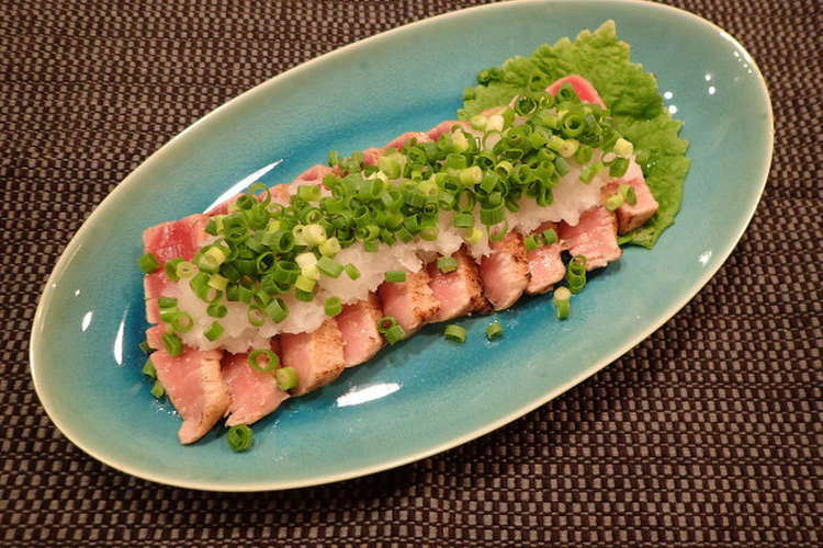 炙りマグロのおろしポン酢がけ レシピ 作り方 By あおもりの肴 クックパッド