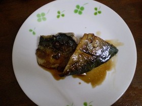 サバの黒酢焼き。