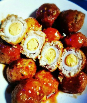 豆腐でかさまし!ふわふわ!お月見肉団子