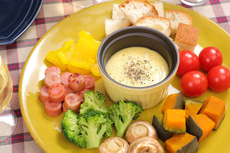 簡単 彩り野菜たちのチーズフォンデュ レシピ 作り方 By イオン クックパッド 簡単おいしいみんなのレシピが363万品