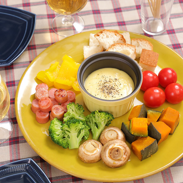 簡単☆彩り野菜たちのチーズフォンデュの画像