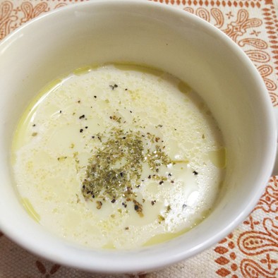 簡単豆乳スープの写真