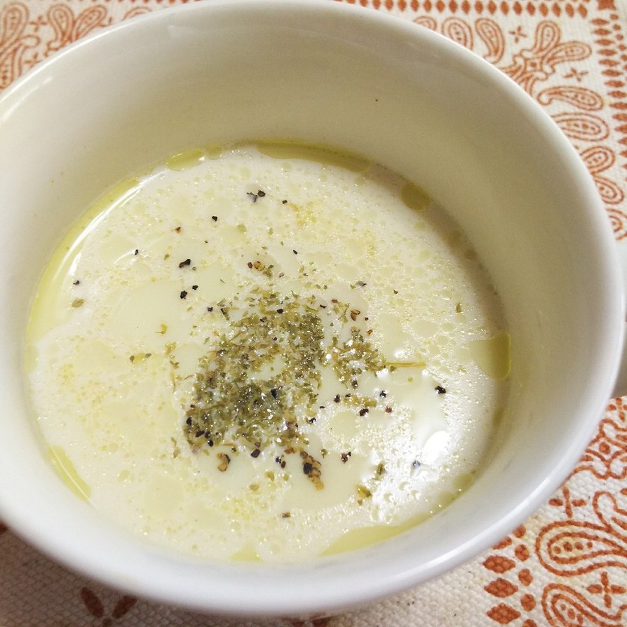 簡単豆乳スープの画像