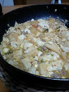 簡単☆お麩!マーボー豆腐