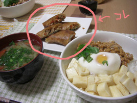 切干大根で春巻き