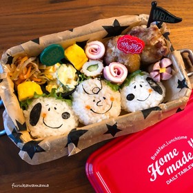 キャラ弁♫スヌーピー弁当♫