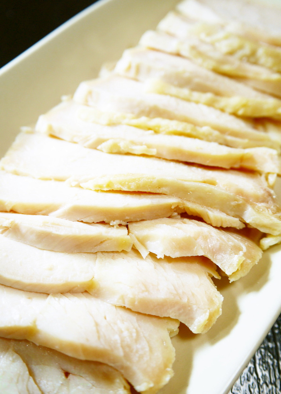 鶏むね肉サラダチキン。（電気圧力鍋2分） by ほっこり～の 【クックパッド】 簡単おいしいみんなのレシピが390万品