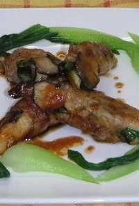 韓国風野菜の肉巻き（腎臓病食）
