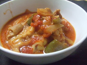 とろ~り♪鶏肉のトマト煮込みチーズ風味★