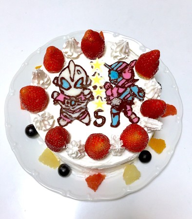 ビルド&ジードケーキ【キャラケーキ】の写真