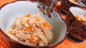 レンチン!【タラコとつきこんの甘辛煮】