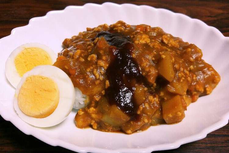 簡単 美味しい 鶏ひき肉と卵の親子カレー レシピ 作り方 By とらねこトラちゃん クックパッド