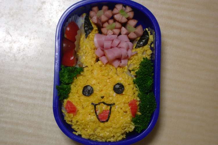 キャラ弁 ピカチュウ弁当 レシピ 作り方 By ケンコウママ クックパッド 簡単おいしいみんなのレシピが368万品