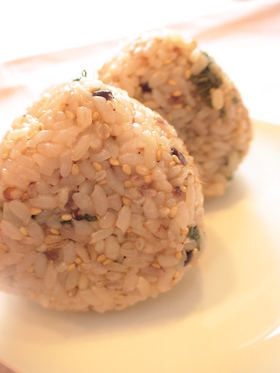 大葉にんにく醤油おにぎりアレンジ