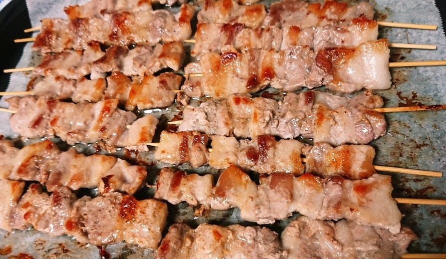 コストコ三元豚バラ肉で豚串の画像