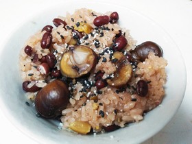 簡単!栗の赤飯~天津甘栗で