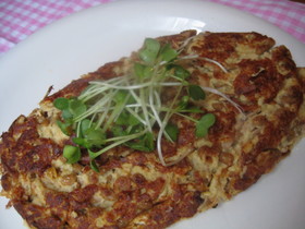 ☆ふわとろ長いも入り納豆チーズオムレツ☆