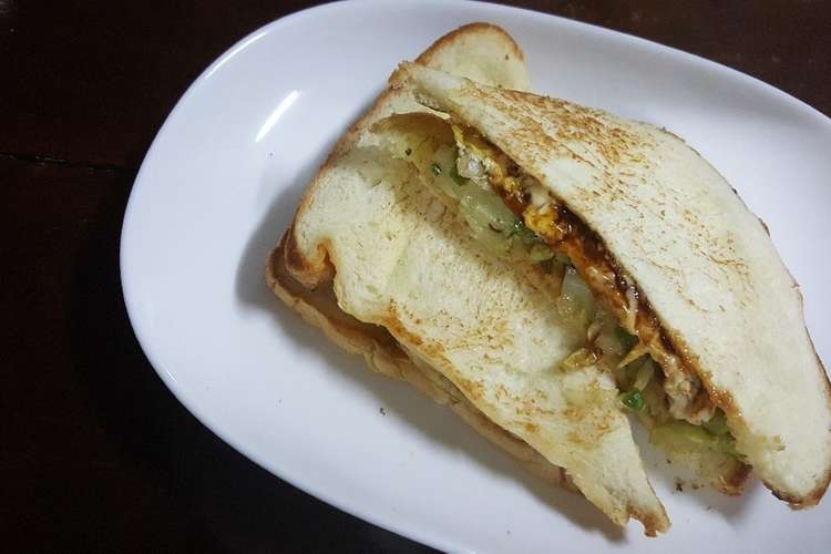 お好み焼き風ホットサンド レシピ 作り方 By そらぞう クックパッド 簡単おいしいみんなのレシピが364万品