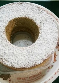 米粉シフォンケーキ百均 5号紙形使用