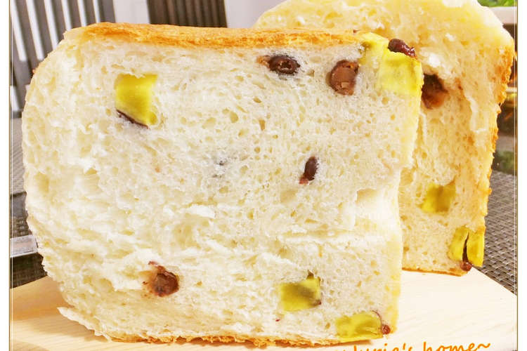 Hbでふんわり さつまいも甘納豆食パン レシピ 作り方 By じゅりあ クックパッド