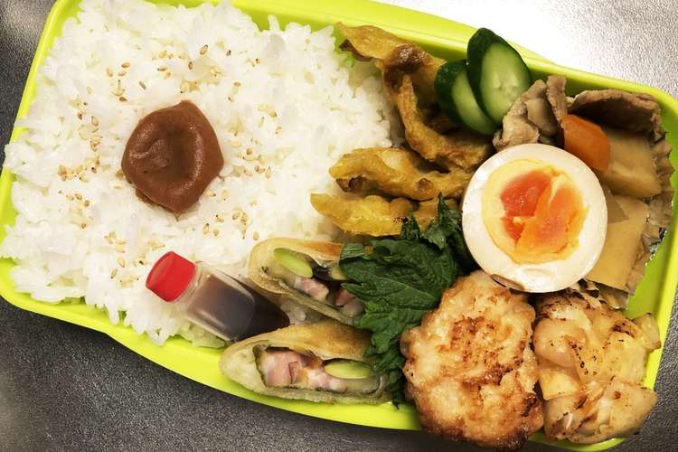 旦那弁当192 春巻き 焼売弁当 レシピ 作り方 By のんのんノンタロス クックパッド