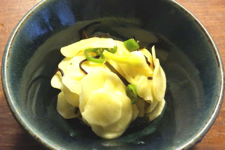 マコモダケの千枚漬け 塩昆布で レシピ 作り方 By Guzavie クックパッド 簡単おいしいみんなのレシピが360万品