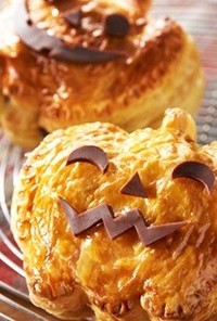 ハロウィンチョコレートかぼちゃパイ