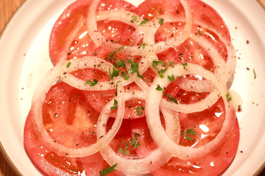 トマトの紅醤油中華風マリネの画像