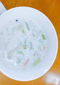 桜海老のミルクスープ　簡単
