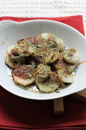 里芋の大葉茶焼き