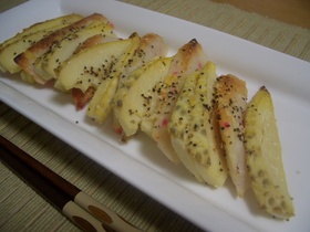 たけのこの黒コショウチーズ焼き