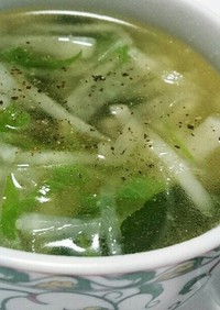 ☆超簡単☆ネギと大根の中華スープ