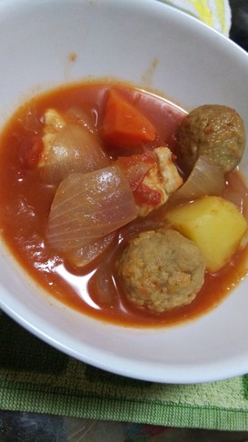 ささ身と野菜のトマト煮