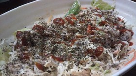 5分で簡単♪サバサラダオーロラソース風
