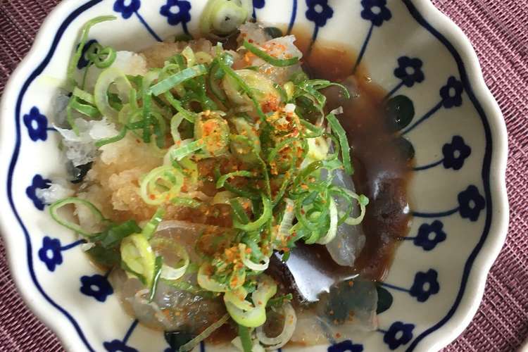 一手間で絶品 鯛のお刺身みぞれ掛け レシピ 作り方 By ぽにょたんりり クックパッド 簡単おいしいみんなのレシピが354万品