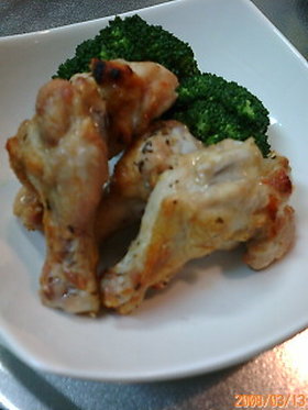 簡単ヘルシー♪手羽元のグリル焼き