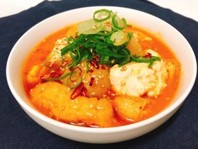 一人暮らしのじゃがいもの味噌チゲ