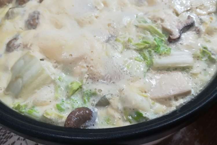 調整豆乳で豆乳鍋 レシピ 作り方 By Xxpochixx クックパッド 簡単おいしいみんなのレシピが356万品