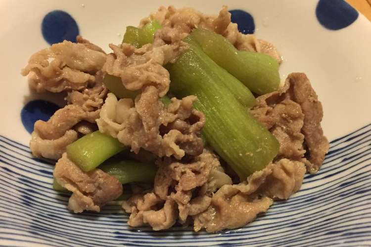 はすいも りゅうきゅう と豚肉のさっと煮 レシピ 作り方 By むむむのむー クックパッド 簡単おいしいみんなのレシピが359万品