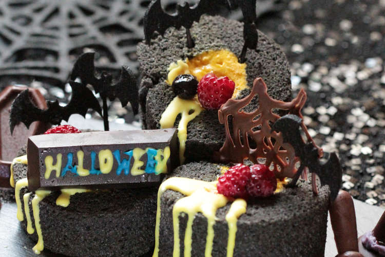 プリティホラーなハロウィン ロールケーキ レシピ 作り方 By Minntamama クックパッド