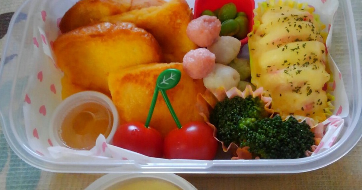 簡単可愛い フレンチトースト弁当 レシピ 作り方 By いおりマム クックパッド 簡単おいしいみんなのレシピが350万品