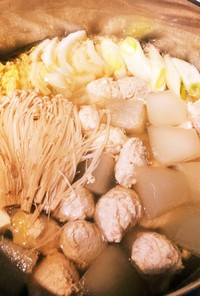 冬瓜と鶏団子鍋