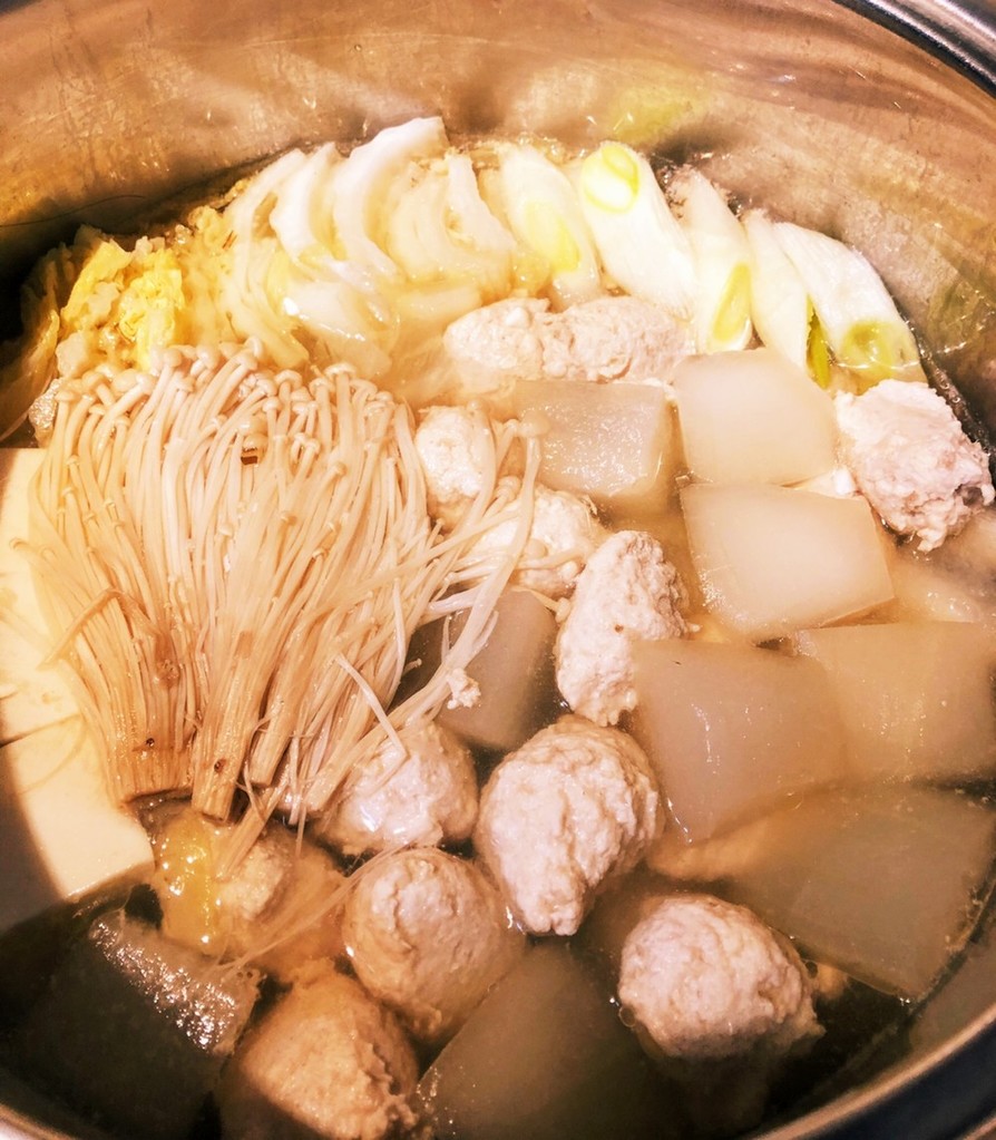 冬瓜と鶏団子鍋の画像