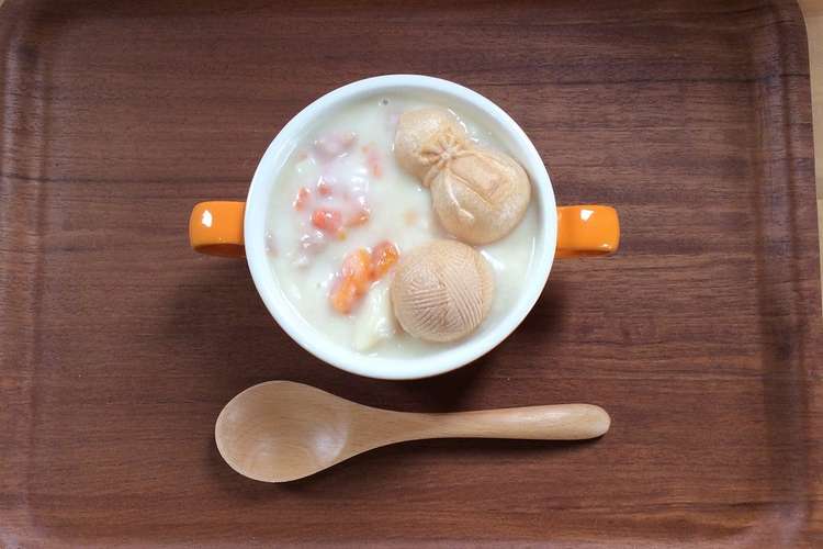 食卓に彩り シチューに もなか皮 レシピ 作り方 By もなかの種 クックパッド 簡単おいしいみんなのレシピが349万品