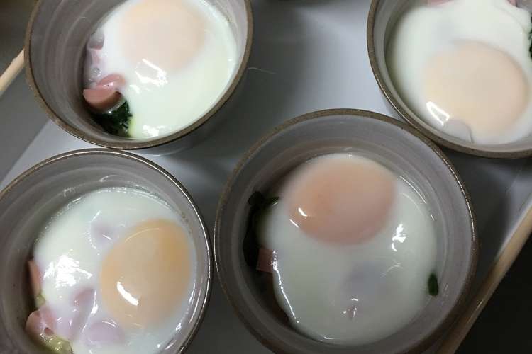 卵とほうれん草ココット レシピ 作り方 By クック14chjf クックパッド